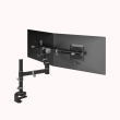 Dataflex Viewgo statischer Dual-Monitorarm für 2 Monitore bis 4kg pro Monitor, bis 62cm Monitorbreite und 90cm Monitorhöhe - weiß oder schwarz